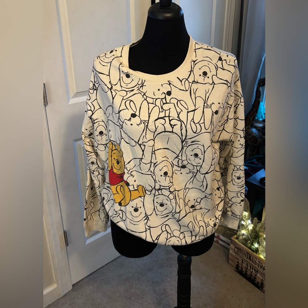 Target Cream and Black Winnie the Pooh Sweatshirt
